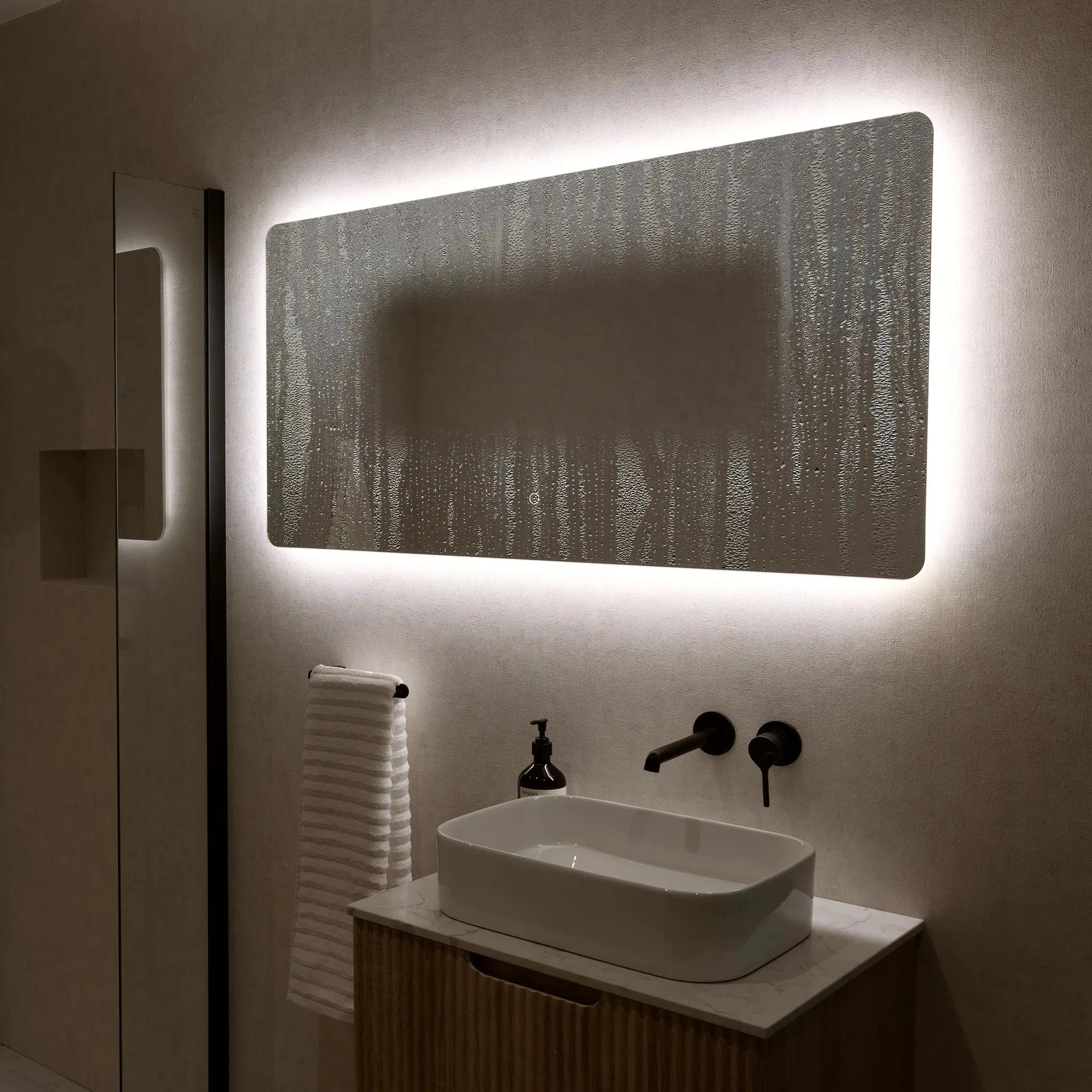 Savannah Curve Backlit LED Bathroom Mirror - Image 24