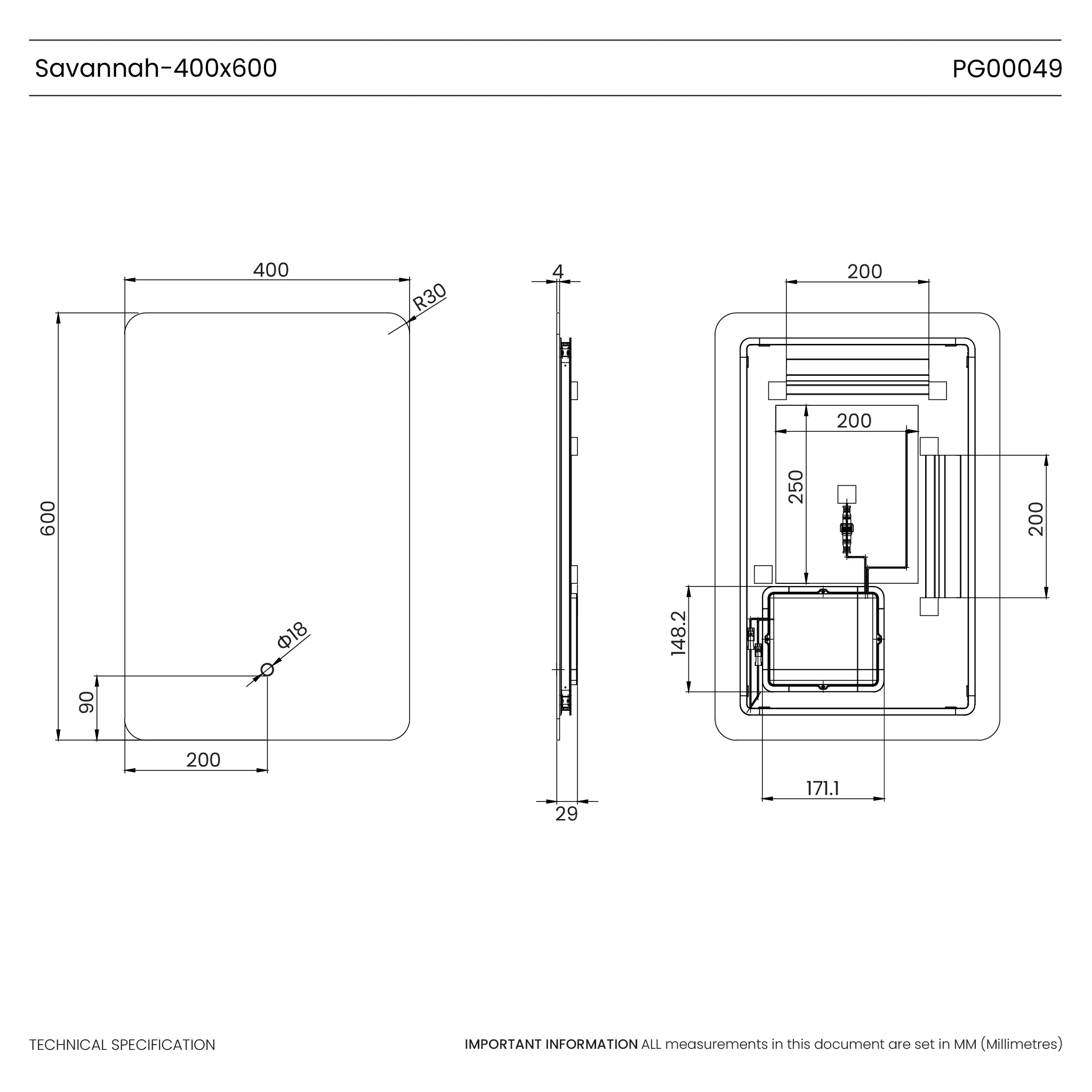 Savannah Curve Backlit LED Bathroom Mirror - Image 29