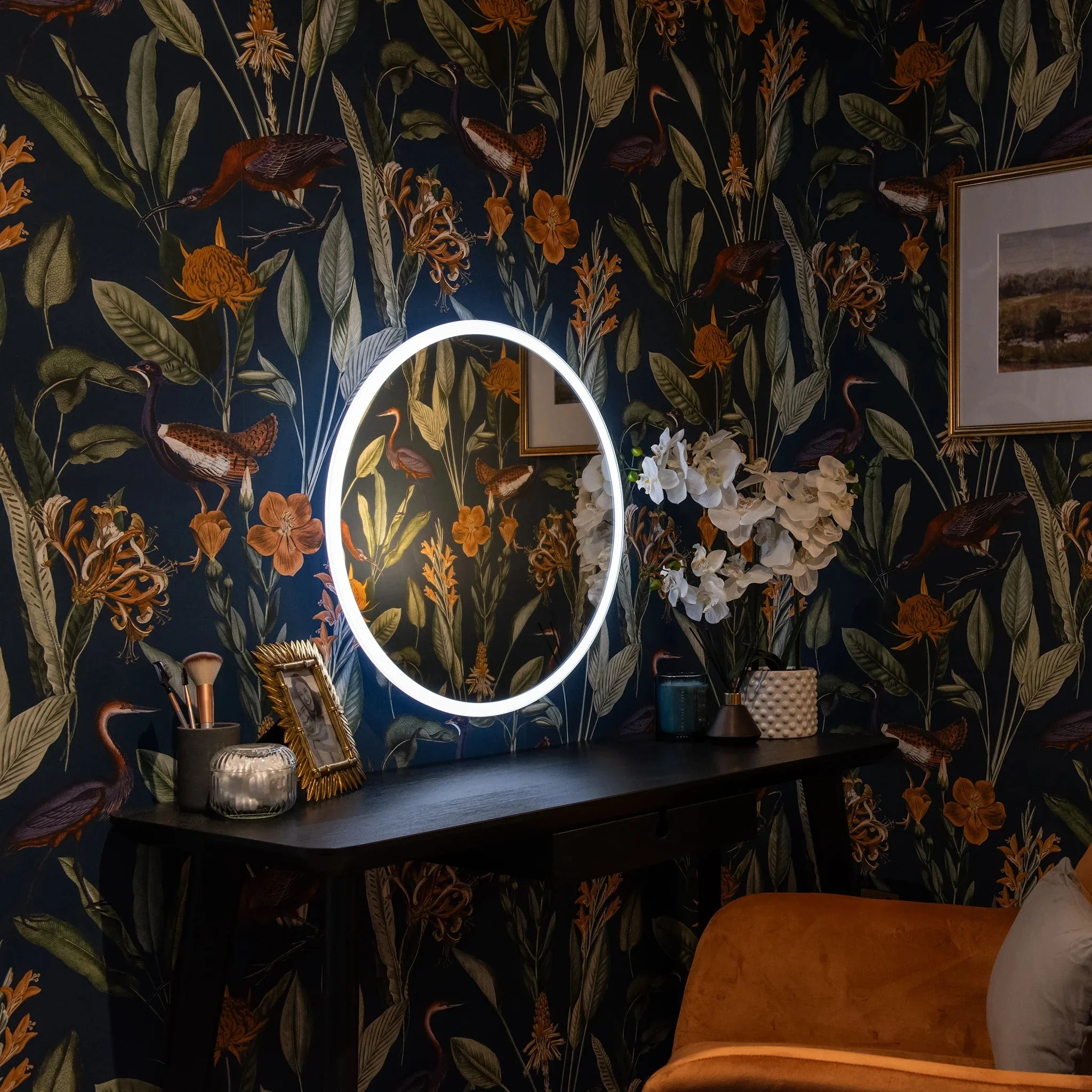 Verve Round Rechargeable Battery LED Mirror - Image 7