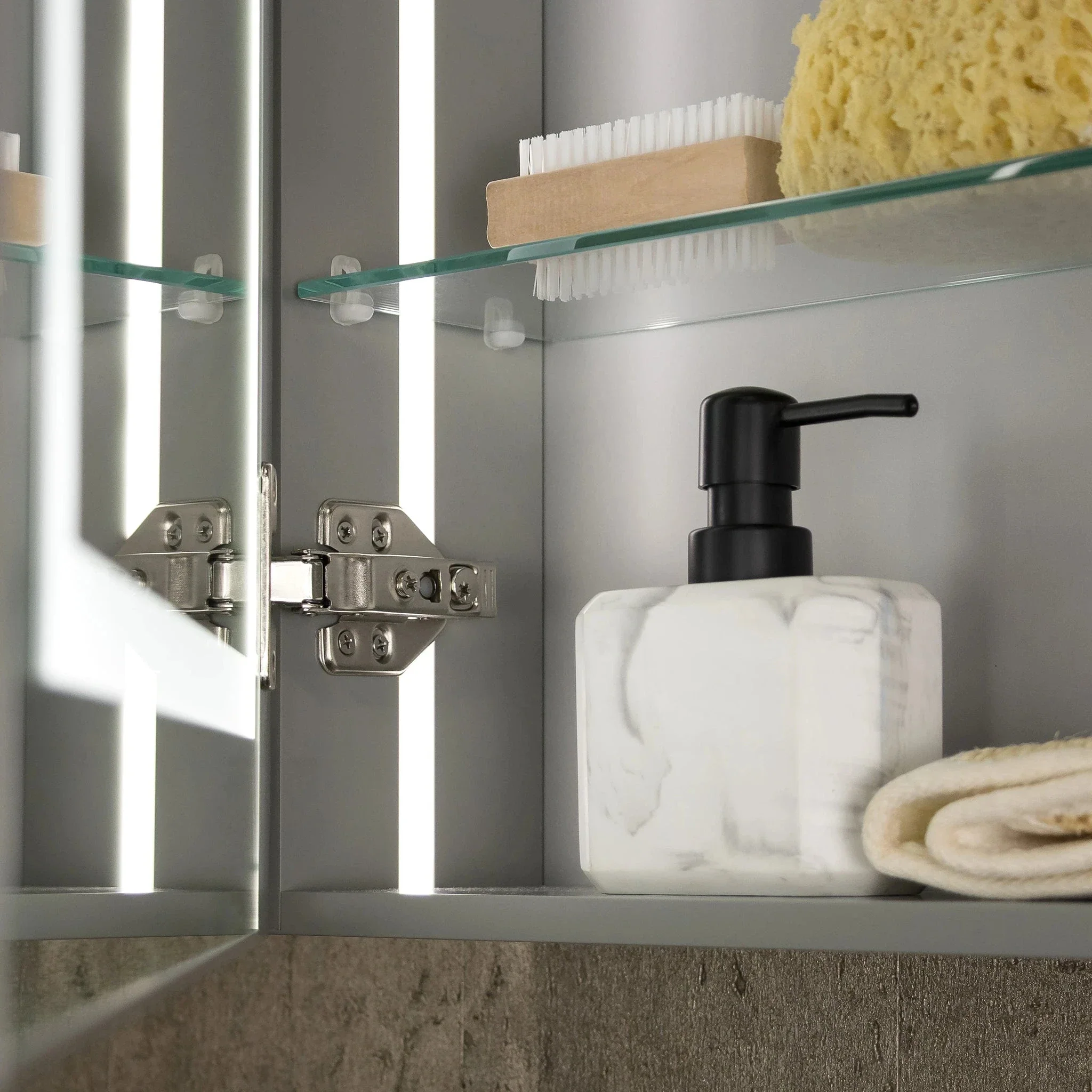 Vista Rechargeable Battery 500x700mm LED Mirror Cabinet - Image 3